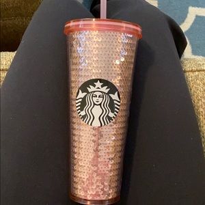 Rare pink sequin Starbucks tumbler